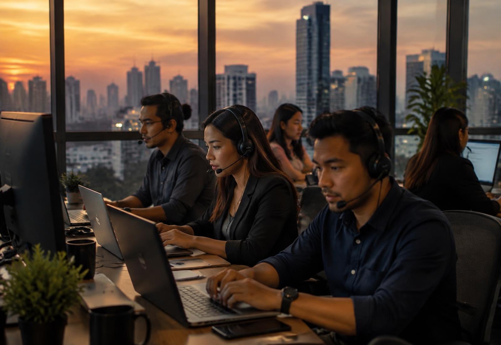 Quorisx operations team at work in Bangkok